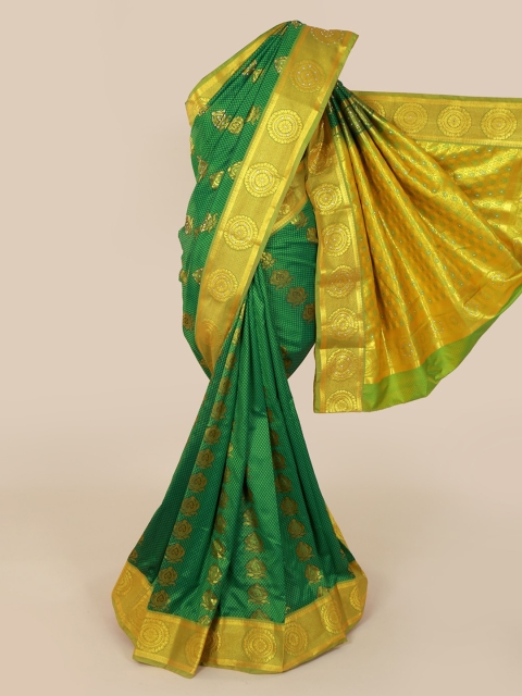 

Pothys Green Woven Design Art Silk Saree