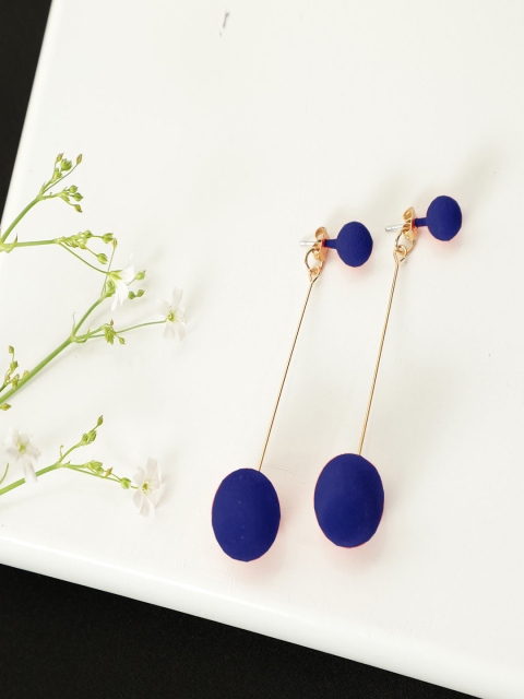 

AQUASTREET Blue Contemporary Drop Jacket Earrings