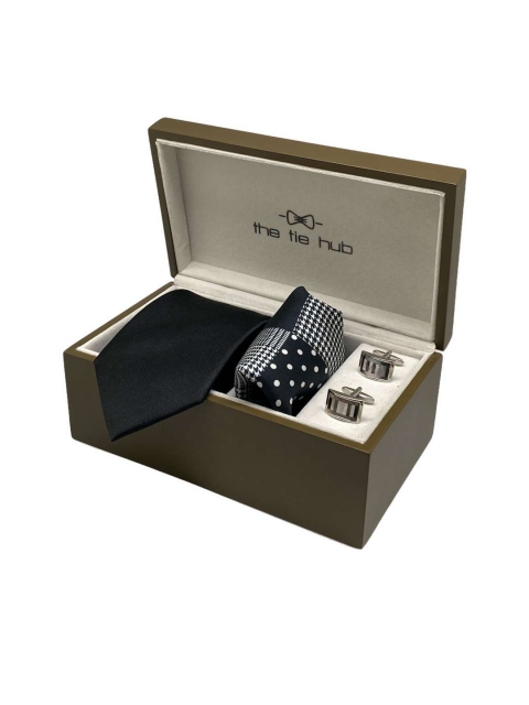

The Tie Hub Men Accessory Gift Set, Black