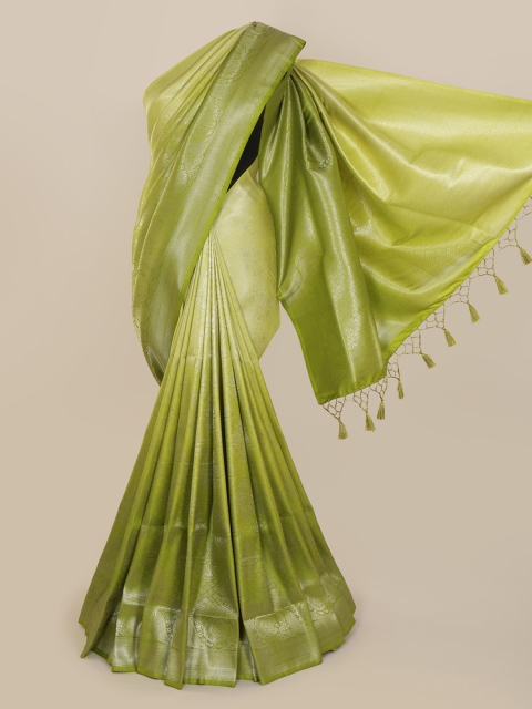 

Pothys Green Woven Design Pure Silk Saree