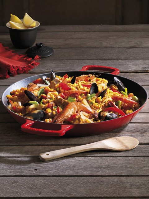 

LE CREUSET Red Solid Paella Dish 34 cm