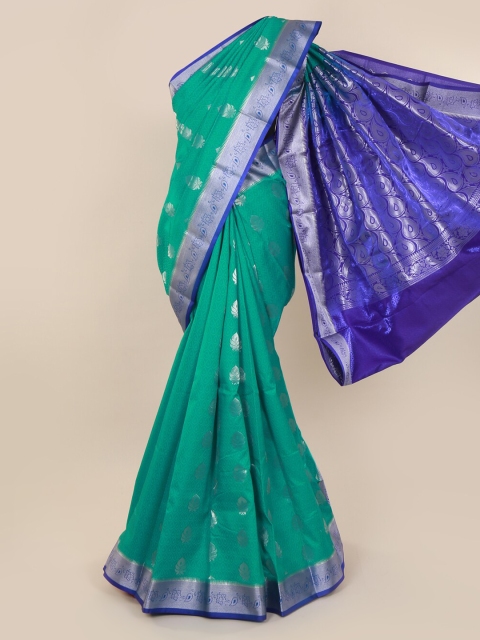 

Pothys Green Woven Design Art Silk Saree