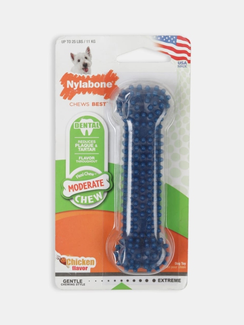 

Nylabone Navy Blue Dental Chew Dog Toy