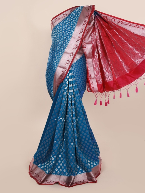 

Pothys Blue Woven Design Art Silk Saree