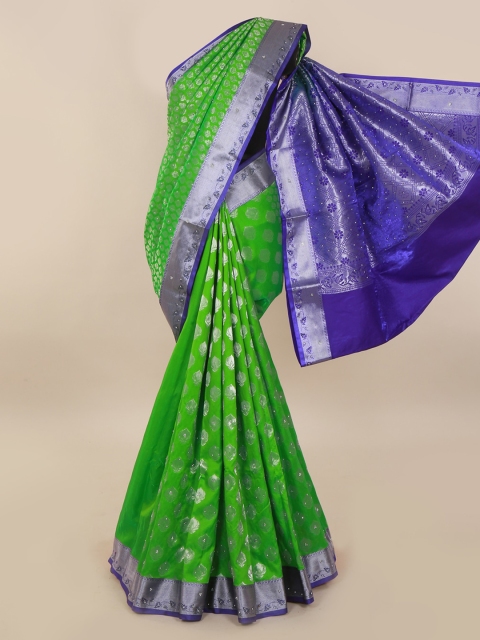 

Pothys Green Woven Design Art Silk Saree