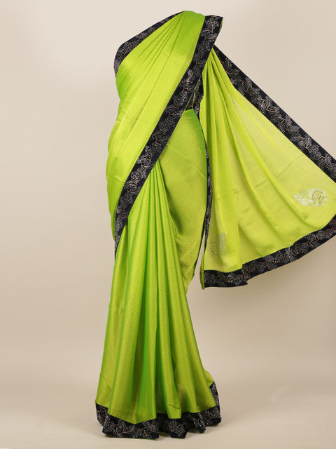 

Pothys Green Woven Design Poly Georgette Saree