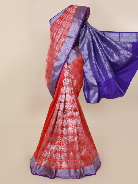 

Pothys Magenta Woven Design Art Silk Saree