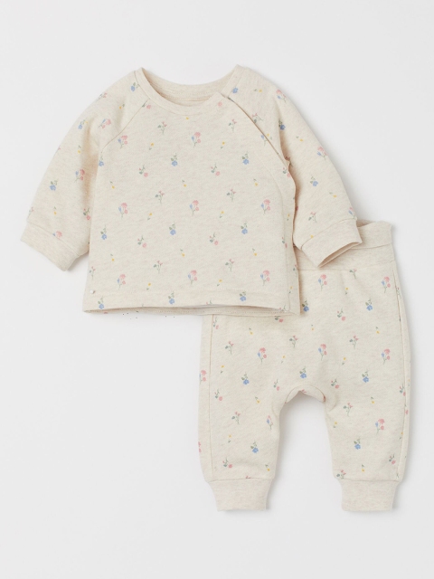 

H&M Unisex Kids 2-Piece Cotton Set, White