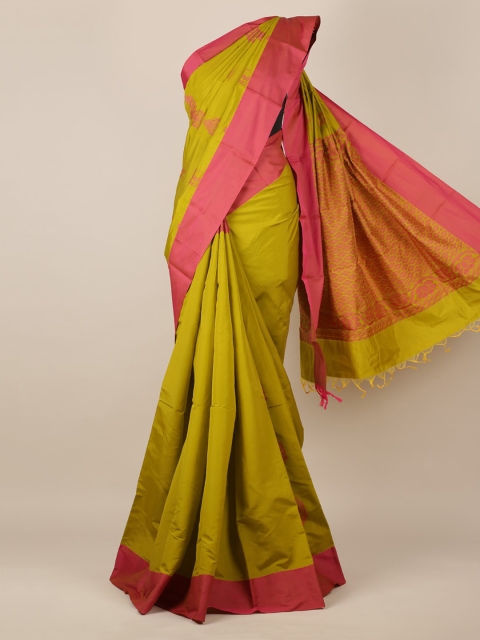 

Pothys Green Woven Design Silk Cotton Saree