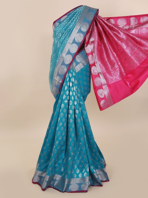 

Pothys Blue Woven Design Art Silk Saree