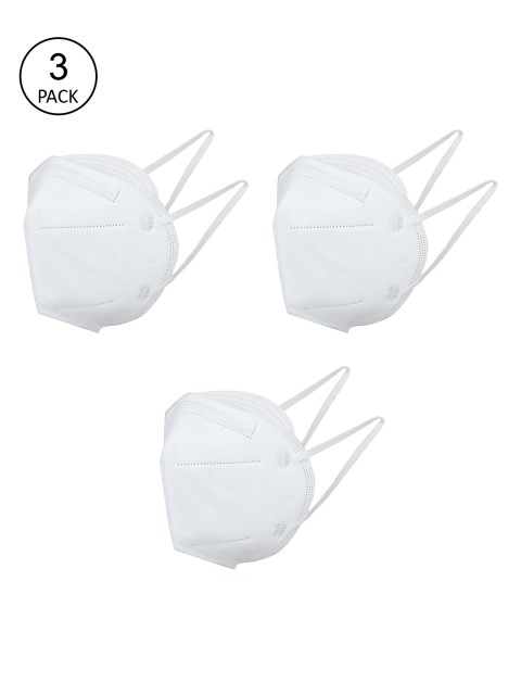

Welspun Unisex Pack Of 3 White 4-Ply WN95 Masks