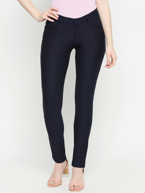 

fungus Women Navy Blue Solid Jeggings