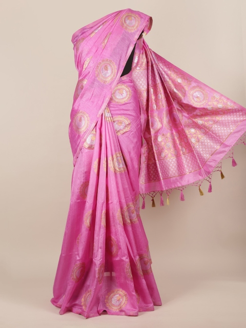 

Pothys Lavender Woven Design Jute Silk Saree