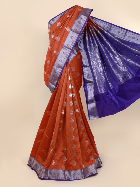 

Pothys Rust Woven Design Art Silk Saree