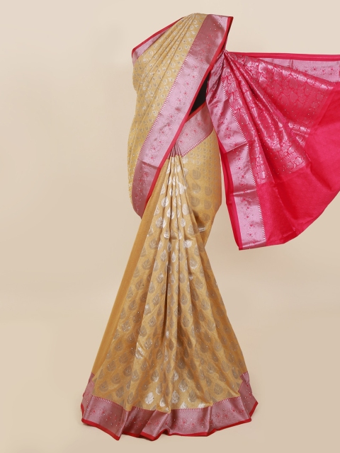 

Pothys Cream-Coloured Woven Design Art Silk Saree