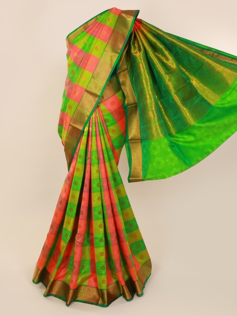 

Pothys Green & Pink Art Silk Woven Design Saree