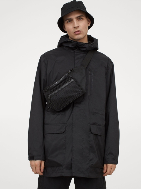 

H&M Men Black Water-Repellent Parka