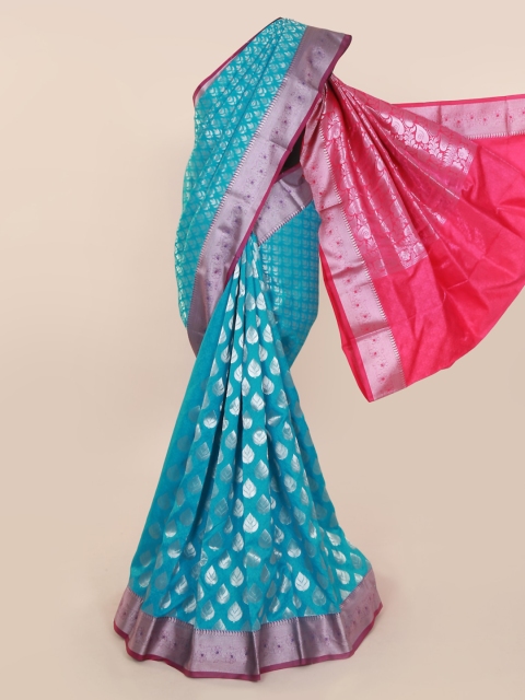 

Pothys Blue Woven Design Art Silk Saree