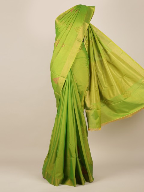 

Pothys Green Woven Design Silk Cotton Saree