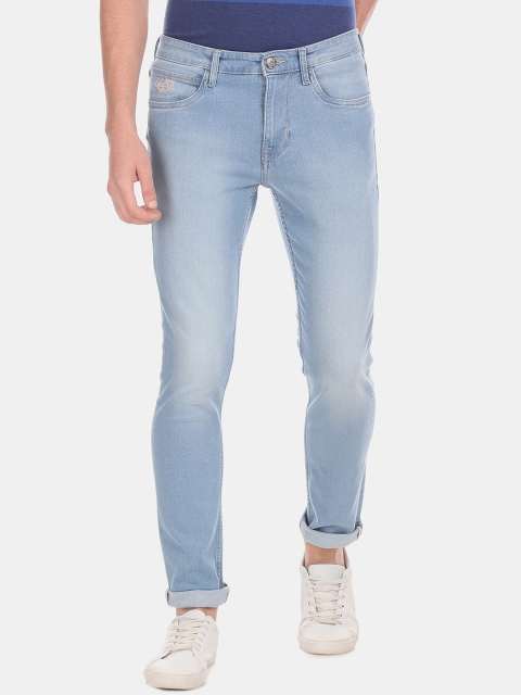 

U.S. Polo Assn. Denim Co. Men Blue Slim Fit Mid-Rise Clean Look Stretchable Jeans