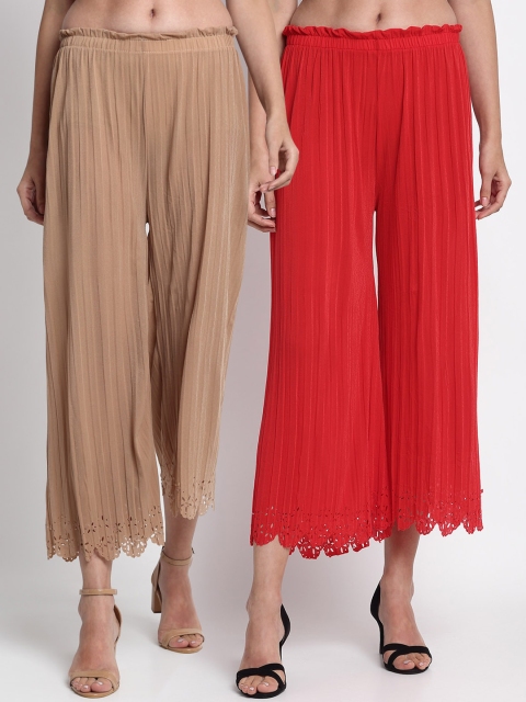 

NEUDIS Women Beige Self Design