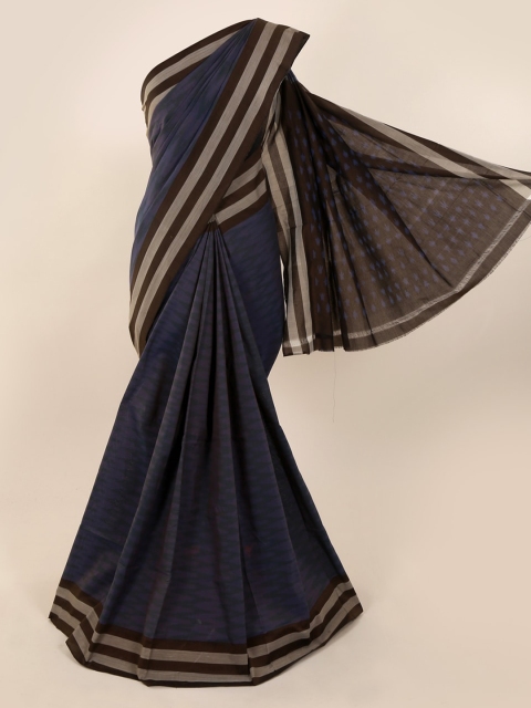 

Pothys Navy Blue Printed Pure Cotton Saree