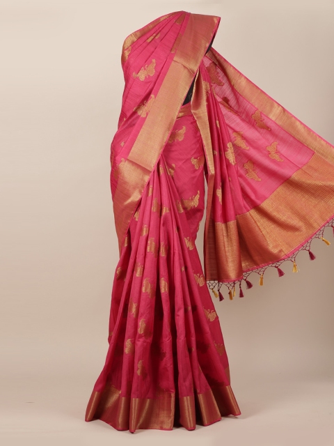 

Pothys Pink Woven Design Saree