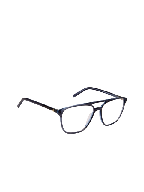 

David Blake Unisex Blue Solid Full Rim Aviator Frames EWDB2387MWZDB8001C6