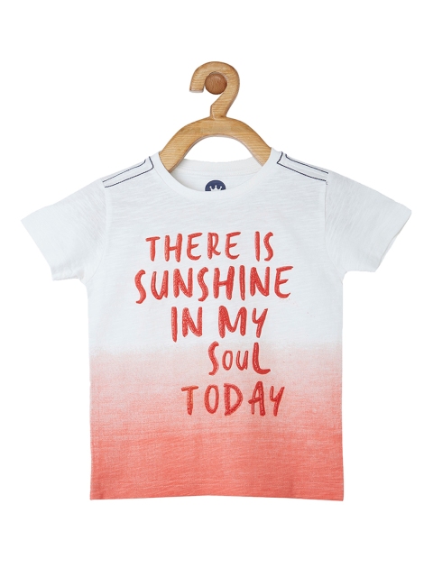 

VITAMINS Boys Red Printed Round Neck T-shirt