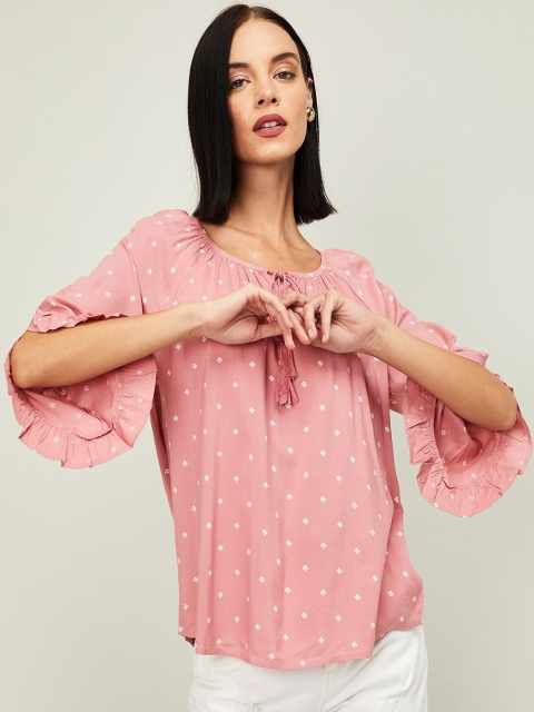 

CODE by Lifestyle Women Pink Printed Top