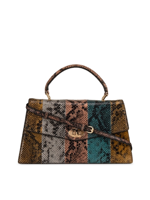 

Da Milano Multicoloured Animal Textured Satchel, Multi