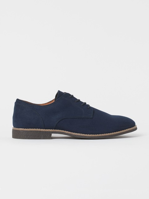 

H&M Men Blue Solid Derby Shoes