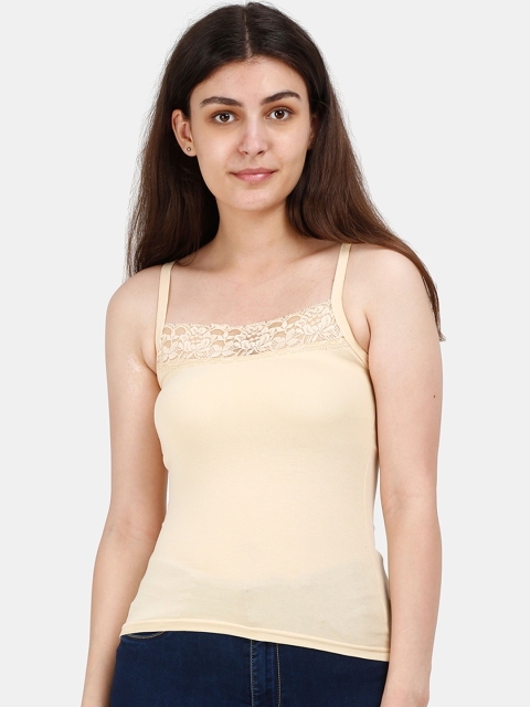 

Softline Butterfly Women Beige Solid Camisole