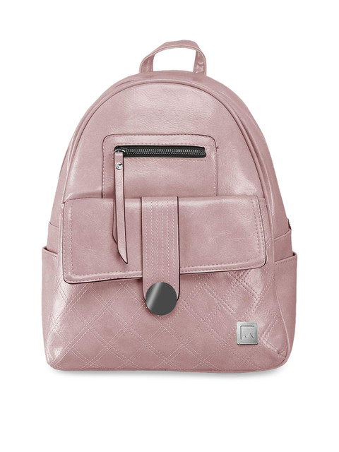 

Mounthood Women Pink Solid Backpack