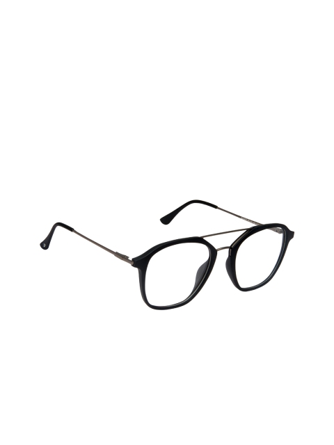 

David Blake Unisex Black Solid Full Rim Aviator Frames EWDB2364MWZKM004C3