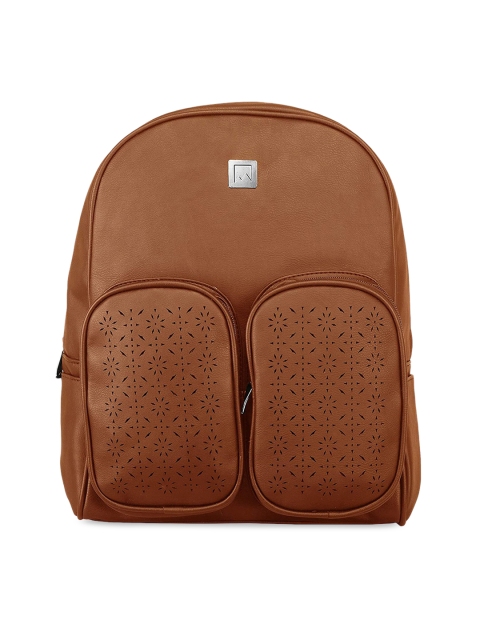 

Mounthood Women Brown Solid Backpack