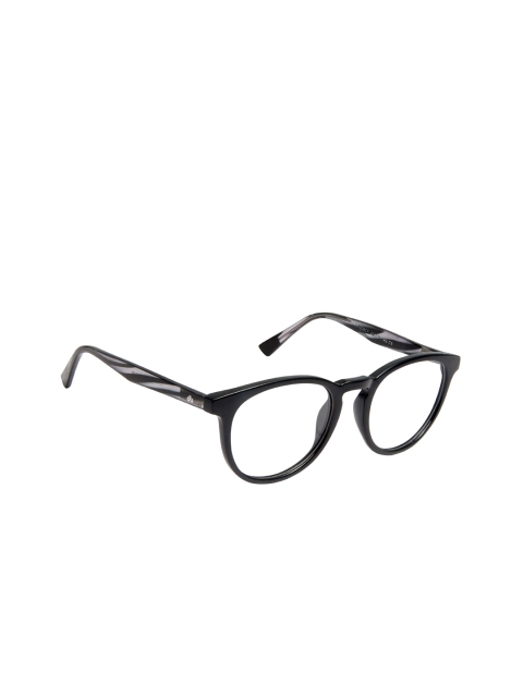 

David Blake Unisex Black Solid Full Rim Round Frames EWDB2357MWZKM009C1