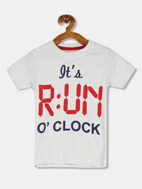 

Cherokee Boys Off-White Printed Round Neck T-shirt