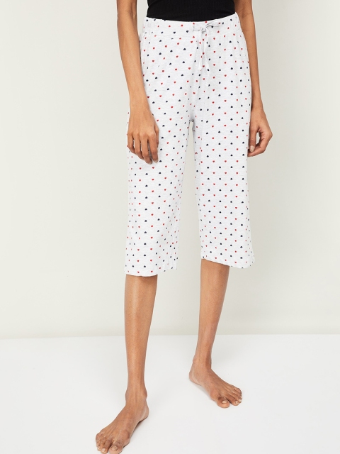 

Ginger by Lifestyle Women Grey & Navy Blue Printed Regular Fit Lounge Shorts