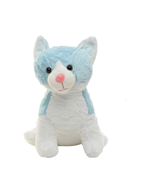 

DukieKooky Kids Blue & White Colourblocked Stuffed Kitten Soft Toy