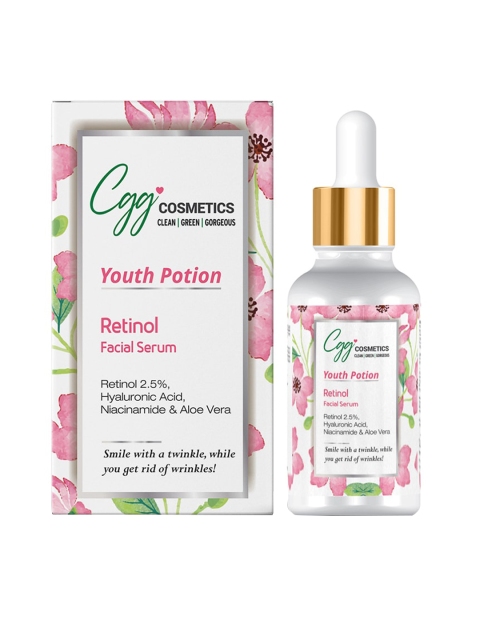 

CLEAN GREEN GORGEOUS Unisex Facial Serum with Retinol 30ml, Cream