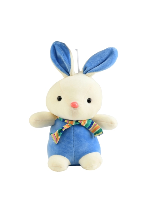 

DukieKooky Kids Blue & Off-White Cute Bunny With Muffler Soft Toy
