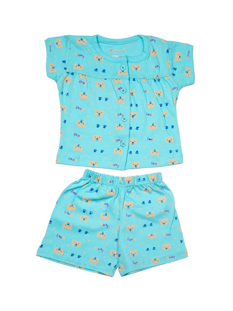 

Zoom Minimondo Infant Blue & Yellow Printed Night Suit
