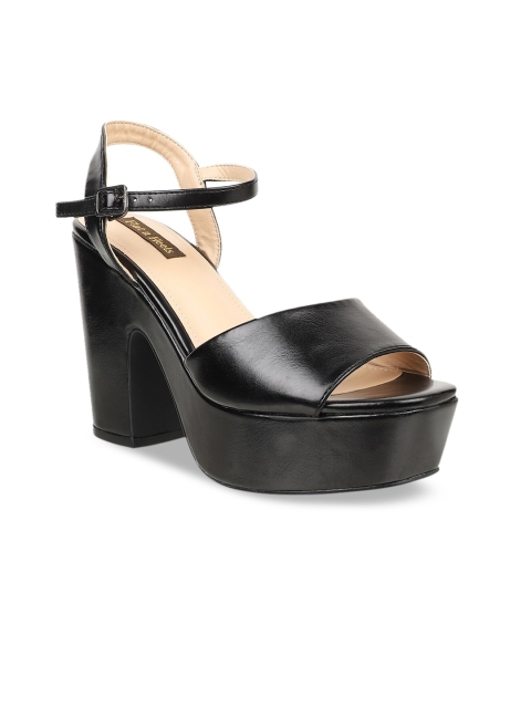 

Flat n Heels Women Black Solid Block Heels