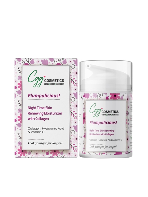

CLEAN GREEN GORGEOUS Night Time Renewing Skin Moisturizer - 50ml, White