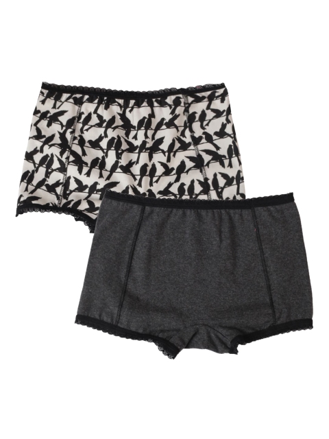 

Claesens Girls Pack of 2 Assorted Boxer-Style Briefs CL933