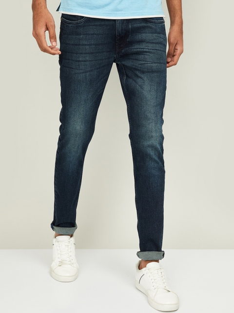 

UCLA Men Blue Skinny Fit Mid-Rise Clean Look Jeans