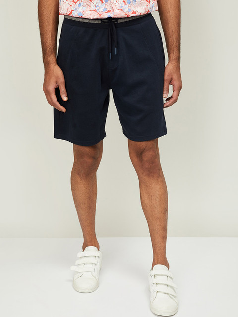 

Bossini Men Navy Blue Solid Regular Fit Regular Shorts