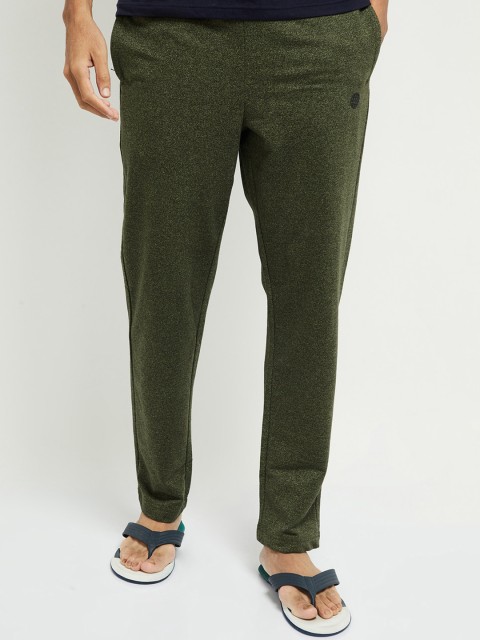 

max Men Green Self Design Lounge Pants