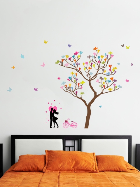 

rawpockets Brown & Pink Romantic Couple Wall Sticker